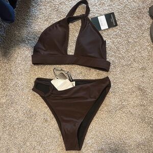 PrettyLittleThing Chocolate Bikini Set
